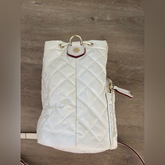 MZ Wallace Pearl Metallic Bucket Crossbody Shoulder Bag - Picture 9 of 11